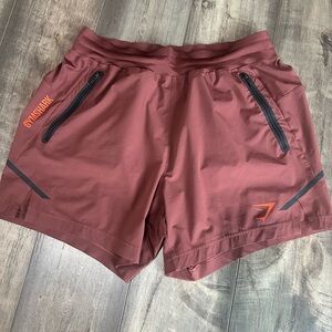 Gymshark Burgundy Workout Shorts